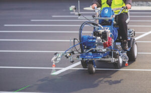pavement paint striping