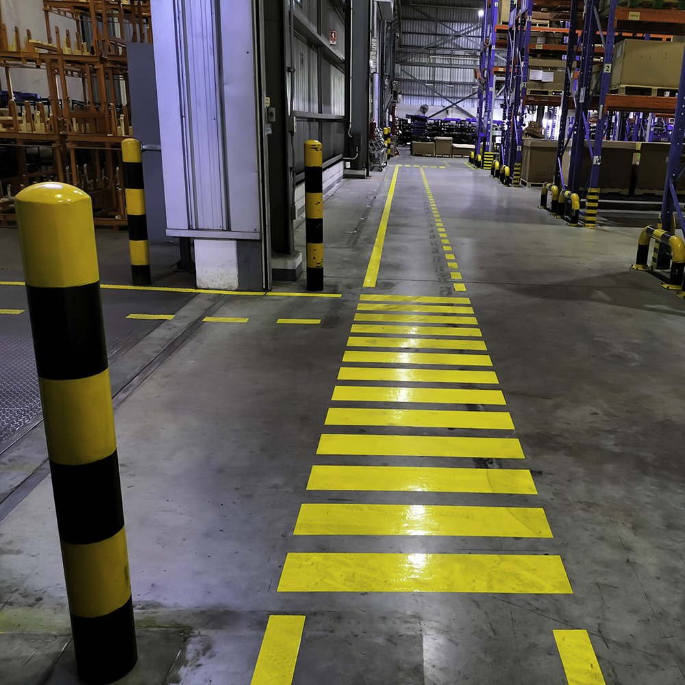 warehouse paint striping